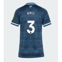 Camiseta Newcastle United Lewis Hall #3 Segunda Equipación Replica 2026-27 para mujer mangas cortas